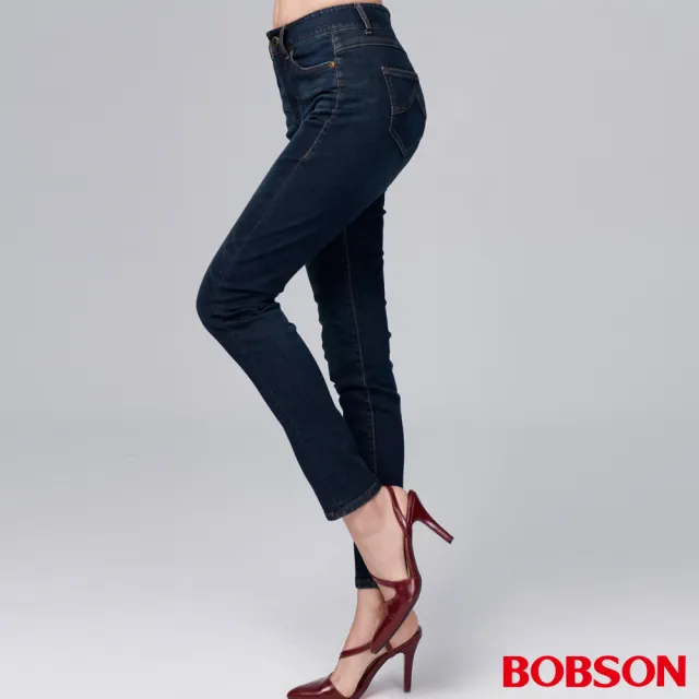 【BOBSON】女款1971日本進口黑標窄管褲(BSR031-LG)