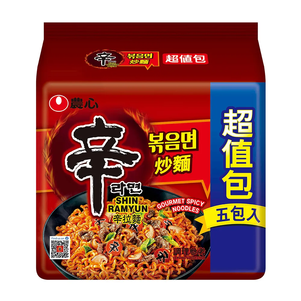 【NONG SHIM】農心辛炒麵超值包5入(655g)