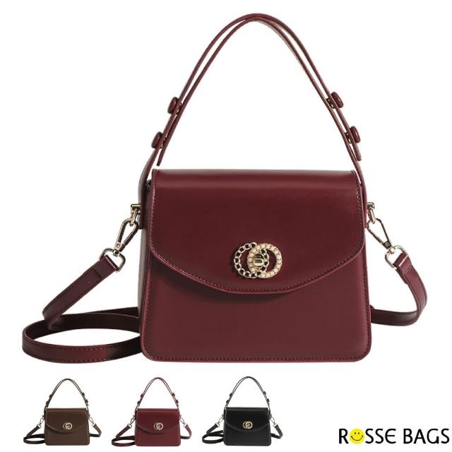 【Rosse Bags】美艷時尚輕巧精緻晚宴包(雙11 現+預  黑色／棕色／紅色)