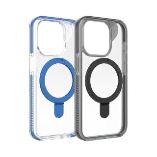 【ZAGG】iPhone 15/15 Plus/15 Pro/15 Pro Max 石墨烯防摔保護殼(聖塔克魯茲磁吸環支架款)