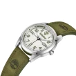 【Timberland】手錶 男錶 OUTDOOR系列 45mm 戶外經典 皮革錶帶-白/卡其綠 45mm(TDWGB2230703)