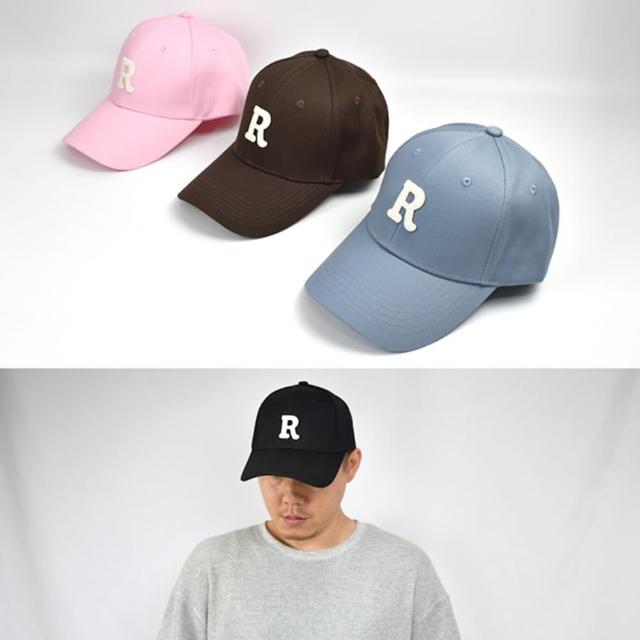 【men life】老帽 R字母硬挺棒球帽(老帽)