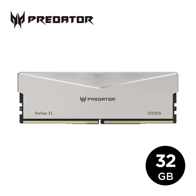 Acer 宏碁】Predator PallasII DDR5-6000 32GB 超頻桌上型記憶體(16G*2