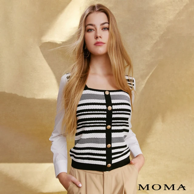 MOMA 太空棉都會時尚西裝外套(黑色)好評推薦