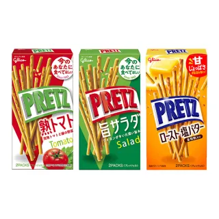 【Glico 格力高】PRETZ 百力滋 單盒(野菜沙拉/蕃茄野菜/香烤奶油/義式香草烤雞)