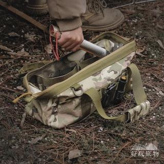 【好玩旅物】戶外露營野炊手提雜物工具包收納袋(登山野營裝備袋 廚具置物袋)