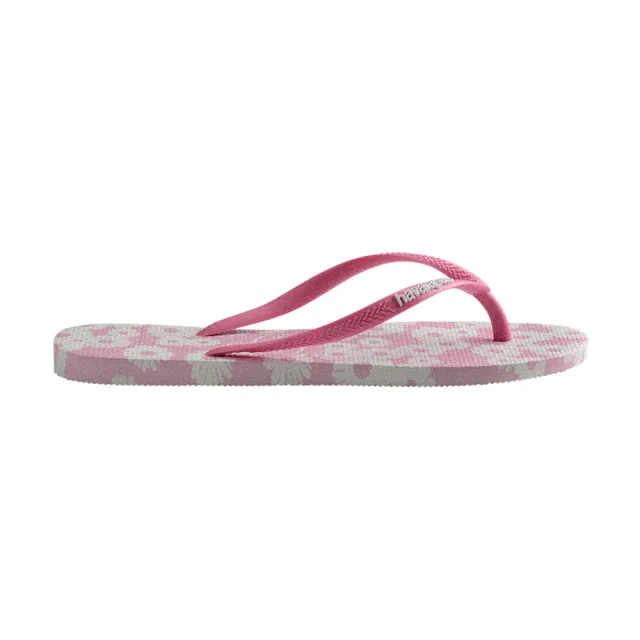 【havaianas 哈瓦仕】拖鞋 女鞋 夾腳拖 小雛菊 花朵 Slim Daisy Caitti 粉 4147887-0142W(哈瓦士)