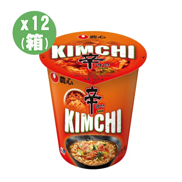 【NONG SHIM 農心】農心辛辣白菜風味杯麵(75gx12入)