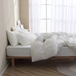 【AnD HOUSE 安庭家居】經典素色-雙人床包枕套組-純白(柔軟舒適/舒柔棉)