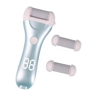 【足部保養】數顯電動磨腳皮機-附3磨頭(修腳儀器 修足刀 去硬皮機 無線磨腳器 去老繭 美足機 磨皮機)