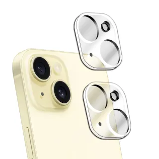 【RedMoon】APPLE iPhone 15 Plus / i15 3D全包式鏡頭保護貼 2入(i15Plus 6.7吋/i15 6.1吋)