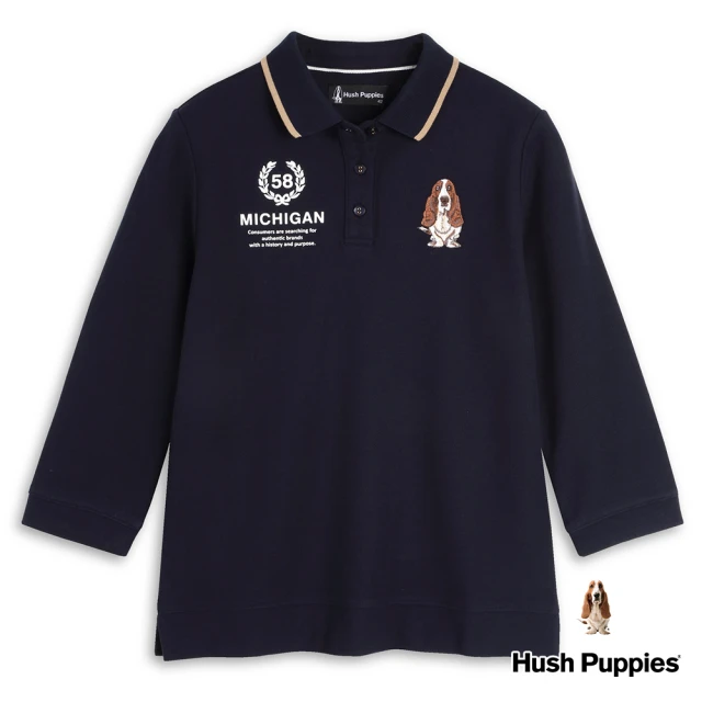 Hush Puppies 女裝 POLO衫 經典款徽章印花刺