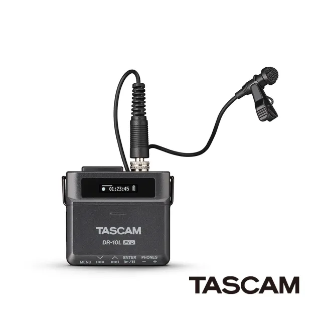 【TASCAM】DR-10L Pro 便攜式外景錄音機 領夾式麥克風(公司貨)