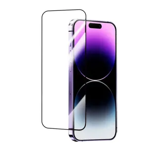 【宇宙殼】iPhone 15 Plus 強化10D電鍍黑邊滿版鋼化玻璃保護貼