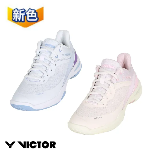 【VICTOR 勝利體育】羽球鞋 羽毛球鞋  女款(A900F AJ/I 珠光白紫/雲粉)