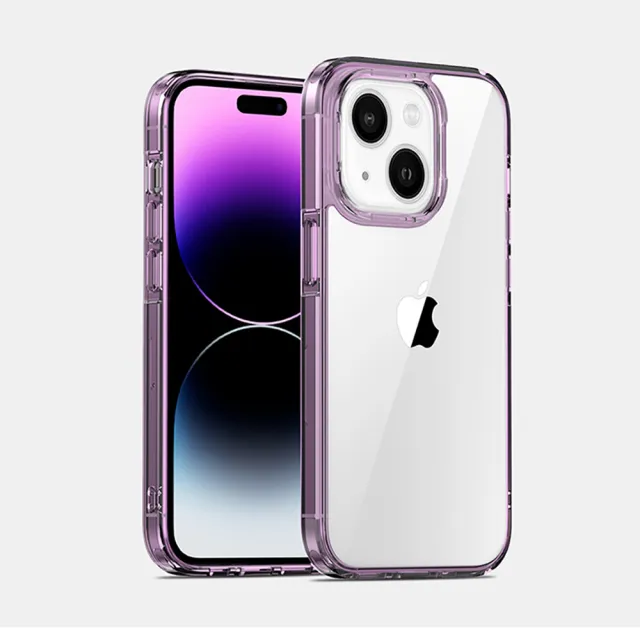 【IN7】iPhone 15 Plus 6.7吋 極光系列雙料透明防摔手機保護殼