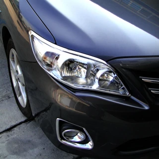 【IDFR】Toyota Altis 2010~2012 鍍鉻銀 車燈框 前燈框 頭燈框 飾貼(Altis 車燈框 鍍鉻 改裝)