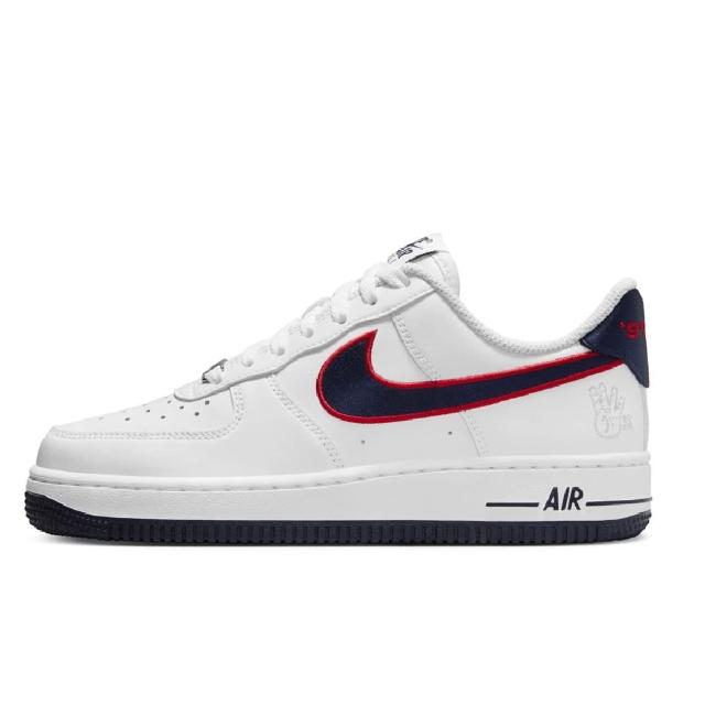 【NIKE 耐吉】WMNS AIR FORCE 1 07 REC 女 休閒鞋-白紅(FJ0710100)