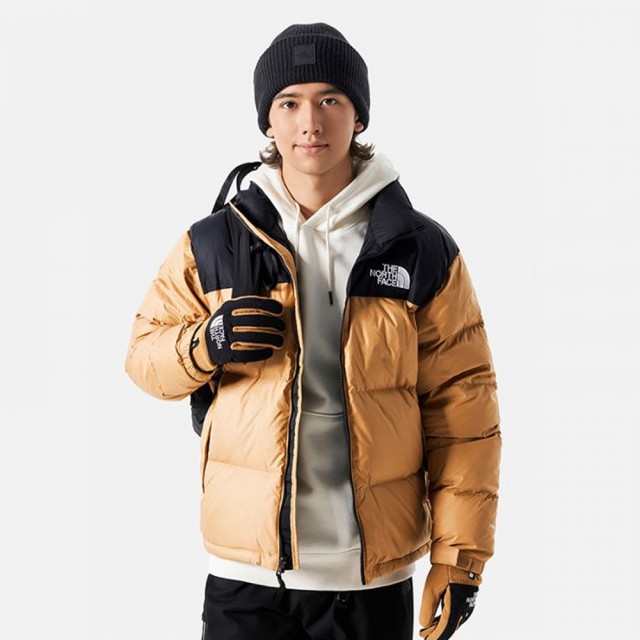 【The North Face】TNF 羽絨外套 M 1996 RETRO NUPTSE JACKET 男 卡其黑(NF0A3C8DKOM)