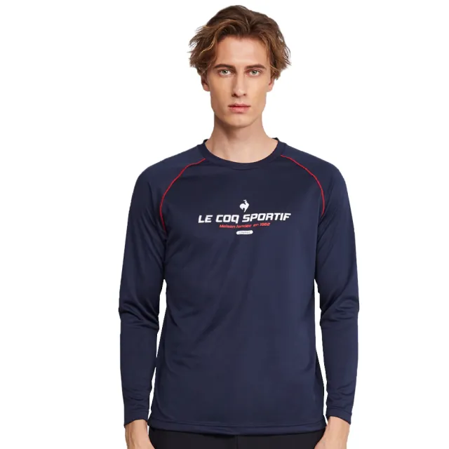 LE COQ SPORTIF 公雞】吸濕排汗運動生活長袖T恤男款-2色-LOS21801