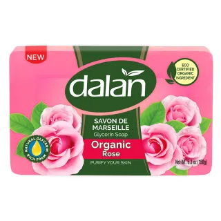 【dalan】有機成分香頌玫瑰淨白透亮馬賽皂(150g)