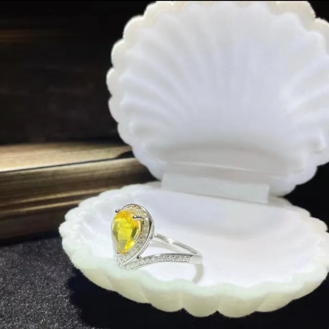 【勝弘珠寶】多明尼加藍珀女王冠戒指