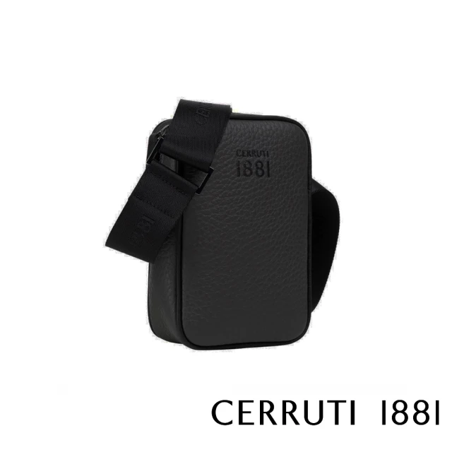 Cerruti 1881Cerruti 1881 頂級義大利小牛皮肩背包(黑色 CEBO05761M)