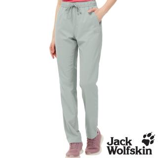 【Jack wolfskin 飛狼】女 鬆緊設計涼感休閒長褲 登山褲(巖灰)