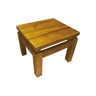 【吉迪市柚木家具】柚木簡約造型小方板凳/椅凳 KLH-02A(椅子 洗澡椅 小板凳 簡約)