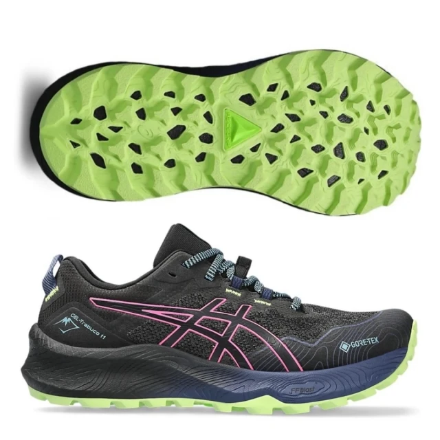 asics 亞瑟士asics 亞瑟士 GEL-TRABUCO 11 GTX 女款 越野 慢跑鞋 防水(1012B425-001-002-003 黑橘 黑 黑桃)