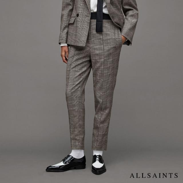 【ALLSAINTS】BEA 格紋羊毛西裝長褲 WT004Z(修身版型)