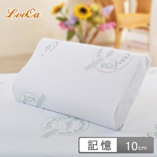 【LooCa】法國防蹣防蚊特大透氣記憶枕頭(1入)