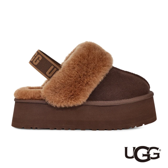 UGG 女鞋/涼鞋/厚底鞋/懶人鞋/Funkette(深棕色-UG1113474BCDR)