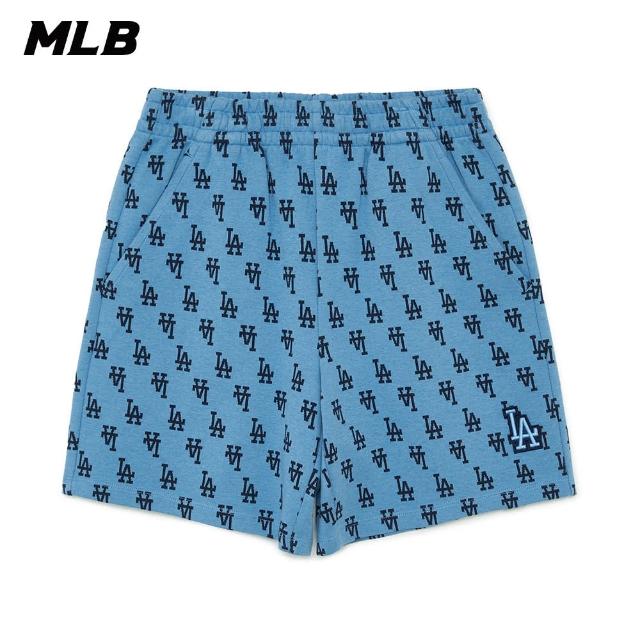 【MLB】運動休閒短褲 MONOGRAM系列 洛杉磯道奇隊(3ASPM0134-07SBD)