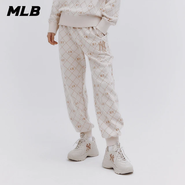 MLB 運動褲 休閒長褲 MONOGRAM系列 紐約洋基隊(3APTM0134-50CRD)