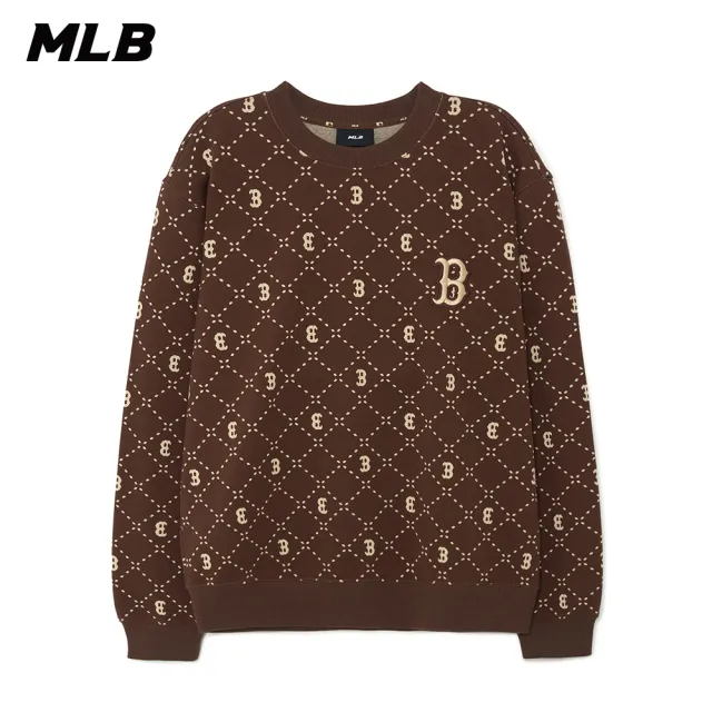 【MLB】長袖大學T MONOGRAM系列 波士頓紅襪隊(3AMTM0134-43BRD)