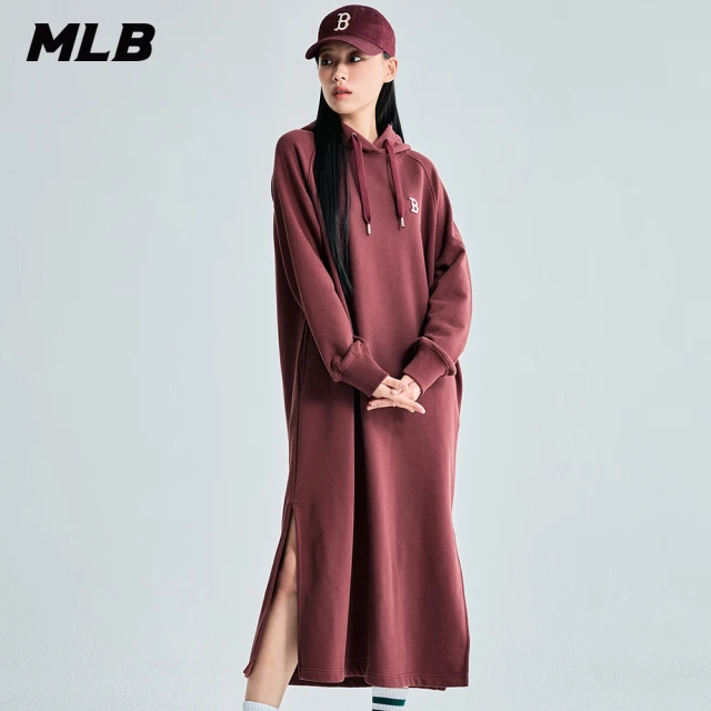 MLB 連帽連身裙 長版上衣 波士頓紅襪隊(3FOPB0134-43BDS)