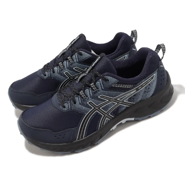 asics 亞瑟士 慢跑鞋 GEL-Venture 9 4E 超寬楦 男鞋 藍 黑 越野 戶外 健行 亞瑟士(1011B488402)