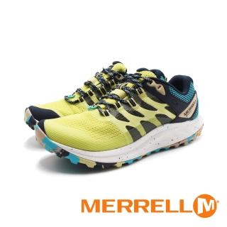 【MERRELL】女 ANTORA 3 GORE-TEX 防水輕量越野健行鞋 女鞋(亮黃藍)