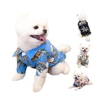 【QIDINA】海灘風浪子寵物涼感衣X2入(4色任選 4尺寸)
