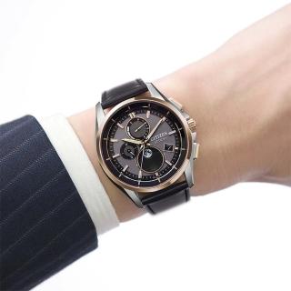 【CITIZEN 星辰】GENTS 月相電波鈦金屬腕錶-41.5mm(BY1004-17X)