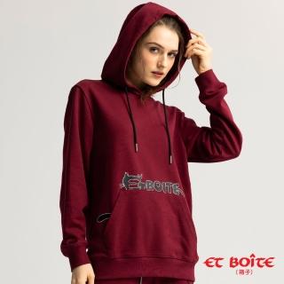 【BLUE WAY】女裝 貓咪字母連帽 長袖 上衣-ET BOiTE箱子