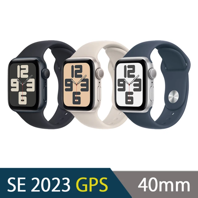 AppleApple Apple Watch SE 2023 GPS 40mm(鋁金屬錶殼搭配運動型錶帶)
