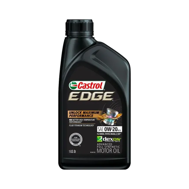 【CASTROL 嘉實多】Edge 0W20 全合成機油 946ml(整箱6入)