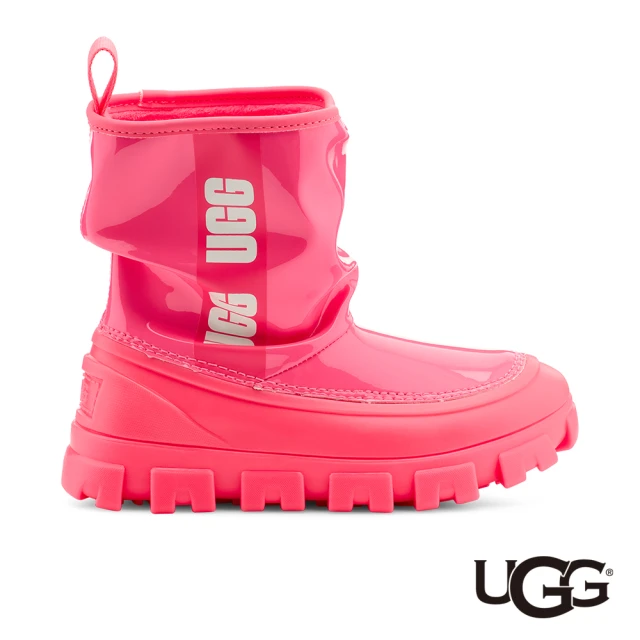 【UGG】女鞋/雨鞋/厚底鞋/休閒鞋/Classic Brellah Mini(珊瑚粉-UG1144059SPCL)