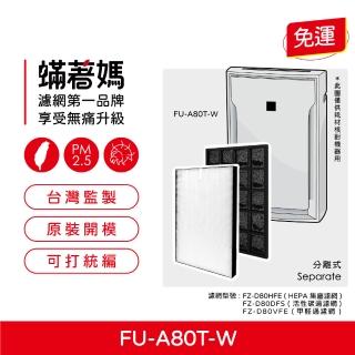 【著媽】方格除臭顆粒碳濾網(適用 夏普 SHARP FU-A80T-W FU-JS80T-W FZ-A80SFE)