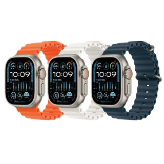 【Apple】Apple Watch Ultra 2 49mm 鈦金屬錶殼搭配海洋錶帶(LTE版)