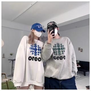 【Dition】韓系OREO積木方塊大學服 寬版長袖上衣(oversize 男女可穿)