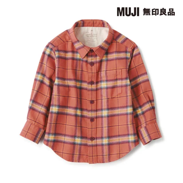 【MUJI 無印良品】幼兒雙面起毛法蘭絨長袖襯衫(共6色)