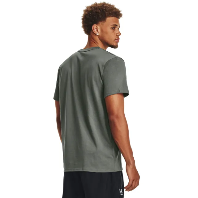 1373997 【UNDER ARMOUR】UA 男 HEAVYWEIGHT 短T-Shirt_1373997-182(灰綠) - momo購物網 - 好評 ...